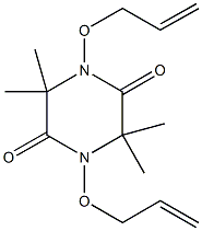 1,4-bis(allyloxy)-3,3,6,6-tetramethyl-2,5-piperazinedione Structure