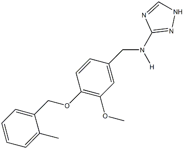 N-{3-methoxy-4-[(2-methylbenzyl)oxy]benzyl}-N-(1H-1,2,4-triazol-3-yl)amine|