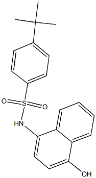 4-tert-butyl-N-(4-hydroxy-1-naphthyl)benzenesulfonamide Structure