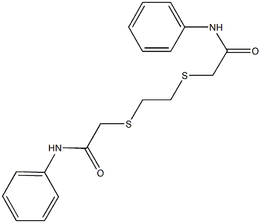 2-({2-[(2-anilino-2-oxoethyl)sulfanyl]ethyl}sulfanyl)-N-phenylacetamide Structure