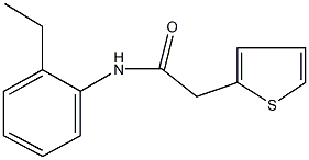 N-(2-ethylphenyl)-2-thien-2-ylacetamide Structure