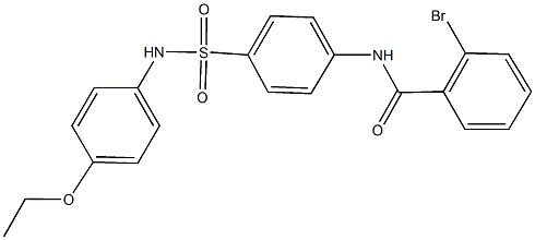 2-bromo-N-{4-[(4-ethoxyanilino)sulfonyl]phenyl}benzamide Structure