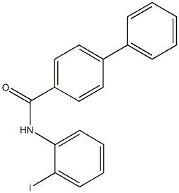 N-(2-iodophenyl)[1,1'-biphenyl]-4-carboxamide 化学構造式