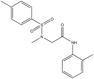 2-{methyl[(4-methylphenyl)sulfonyl]amino}-N-(2-methylphenyl)acetamide Structure