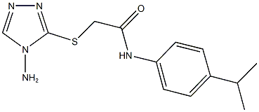 2-[(4-amino-4H-1,2,4-triazol-3-yl)sulfanyl]-N-(4-isopropylphenyl)acetamide Structure