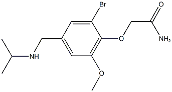 2-{2-bromo-4-[(isopropylamino)methyl]-6-methoxyphenoxy}acetamide,,结构式