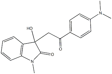 3-{2-[4-(dimethylamino)phenyl]-2-oxoethyl}-3-hydroxy-1-methyl-1,3-dihydro-2H-indol-2-one