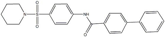 N-[4-(piperidin-1-ylsulfonyl)phenyl][1,1'-biphenyl]-4-carboxamide