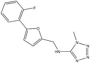 N-{[5-(2-fluorophenyl)-2-furyl]methyl}-N-(1-methyl-1H-tetraazol-5-yl)amine Structure