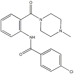 4-chloro-N-{2-[(4-methyl-1-piperazinyl)carbonyl]phenyl}benzamide