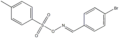 1-bromo-4-({[(4-methylphenyl)sulfonyl]oxyimino}methyl)benzene 化学構造式