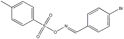 1-bromo-4-({[(4-methylphenyl)sulfonyl]oxyimino}methyl)benzene Structure