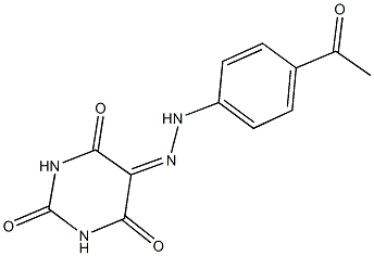  2,4,5,6(1H,3H)-pyrimidinetetrone 5-[(4-acetylphenyl)hydrazone]