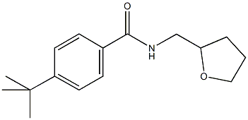 4-tert-butyl-N-(tetrahydro-2-furanylmethyl)benzamide,,结构式