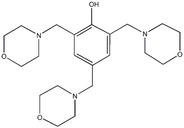 2,4,6-tris(4-morpholinylmethyl)phenol,,结构式