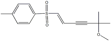 5-methoxy-5-methyl-1-hexen-3-ynyl 4-methylphenyl sulfone Structure