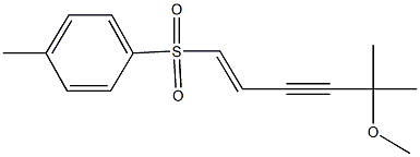 5-methoxy-5-methyl-1-hexen-3-ynyl 4-methylphenyl sulfone 化学構造式