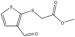 methyl [(3-formyl-2-thienyl)sulfanyl]acetate Struktur
