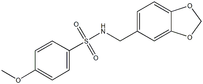 N-(1,3-benzodioxol-5-ylmethyl)-4-methoxybenzenesulfonamide