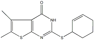  2-(2-cyclohexen-1-ylsulfanyl)-5,6-dimethylthieno[2,3-d]pyrimidin-4(3H)-one