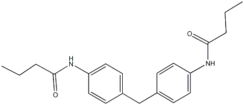 N-{4-[4-(butyrylamino)benzyl]phenyl}butanamide Structure