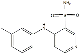 4-(3-toluidino)pyridine-3-sulfonamide Struktur