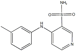 4-(3-toluidino)pyridine-3-sulfonamide,,结构式