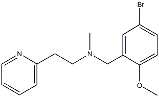 N-(5-bromo-2-methoxybenzyl)-N-methyl-2-(2-pyridinyl)ethanamine