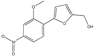 (5-{4-nitro-2-methoxyphenyl}-2-furyl)methanol 化学構造式