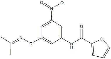 N-(3-nitro-5-{[(1-methylethylidene)amino]oxy}phenyl)-2-furamide Structure