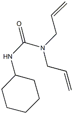 N,N-diallyl-N'-cyclohexylurea 化学構造式