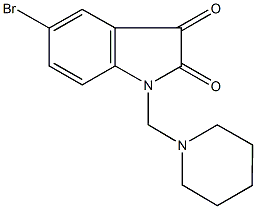 5-bromo-1-(1-piperidinylmethyl)-1H-indole-2,3-dione