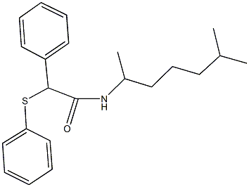 N-(1,5-dimethylhexyl)-2-phenyl-2-(phenylsulfanyl)acetamide