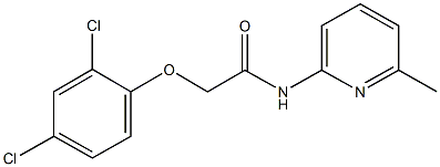 2-[(2,4-dichlorophenyl)oxy]-N-(6-methylpyridin-2-yl)acetamide Struktur