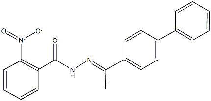 N'-(1-[1,1'-biphenyl]-4-ylethylidene)-2-nitrobenzohydrazide,,结构式