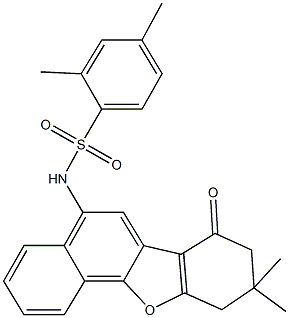 N-(9,9-dimethyl-7-oxo-7,8,9,10-tetrahydronaphtho[1,2-b][1]benzofuran-5-yl)-2,4-dimethylbenzenesulfonamide