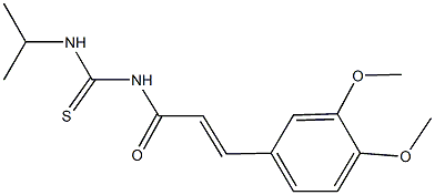 N-[3-(3,4-dimethoxyphenyl)acryloyl]-N'-isopropylthiourea Structure