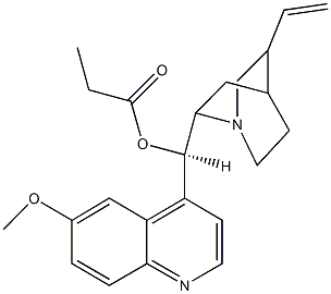 (6-methoxy-4-quinolinyl)(5-vinyl-1-azabicyclo[2.2.2]oct-2-yl)methyl propionate Structure