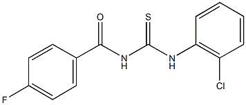 N-(2-chlorophenyl)-N'-(4-fluorobenzoyl)thiourea Structure