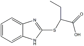 2-(1H-benzimidazol-2-ylsulfanyl)butanoic acid Structure