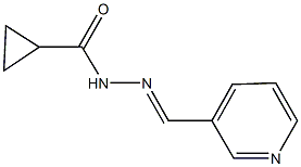 N'-(3-pyridinylmethylene)cyclopropanecarbohydrazide 结构式