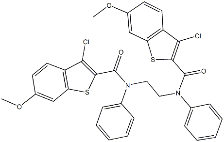 3-chloro-N-(2-{[(3-chloro-6-methoxy-1-benzothien-2-yl)carbonyl]anilino}ethyl)-6-methoxy-N-phenyl-1-benzothiophene-2-carboxamide