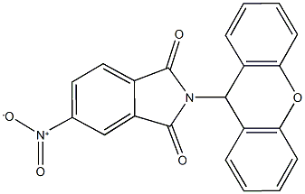 5-nitro-2-(9H-xanthen-9-yl)-1H-isoindole-1,3(2H)-dione Structure