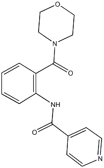  N-[2-(4-morpholinylcarbonyl)phenyl]isonicotinamide