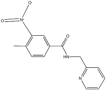 3-nitro-4-methyl-N-(pyridin-2-ylmethyl)benzamide Structure