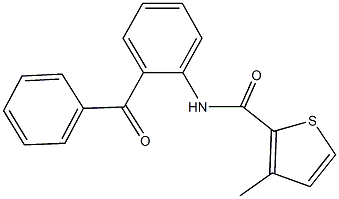 N-(2-benzoylphenyl)-3-methyl-2-thiophenecarboxamide Structure