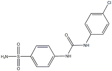 4-{[(4-chloroanilino)carbonyl]amino}benzenesulfonamide Structure