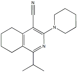 1-isopropyl-3-(1-piperidinyl)-5,6,7,8-tetrahydro-4-isoquinolinecarbonitrile