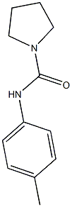 N-(4-methylphenyl)-1-pyrrolidinecarboxamide 结构式