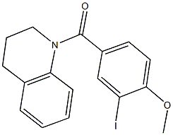 4-(3,4-dihydroquinolin-1(2H)-ylcarbonyl)-2-iodophenyl methyl ether Structure